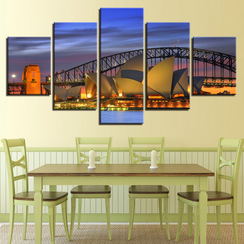 Sydney Opera House at Night - Canvas Wall Art Painting