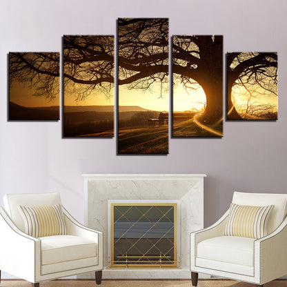 Dusk Trees - Canvas Wall Art Painting