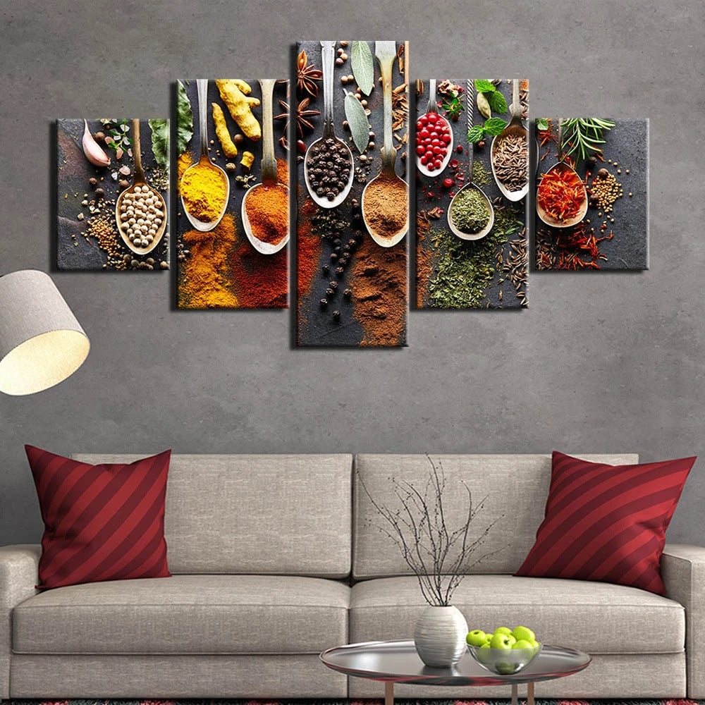 Spices &amp; Seasonings - Canvas Wall Art Painting