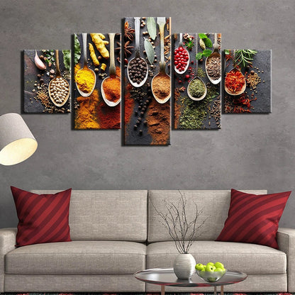 Spices &amp; Seasonings - Canvas Wall Art Painting