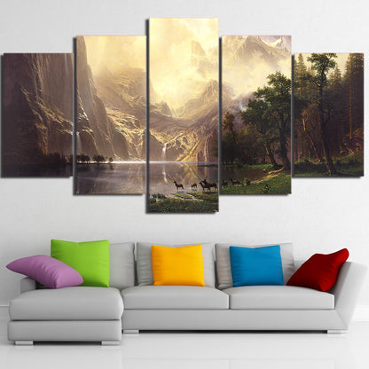 Wooded Landscape  - Canvas Wall Art Painting