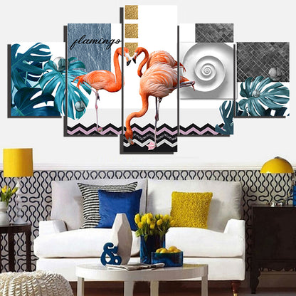 Flamingos - Canvas Wall Art Painting