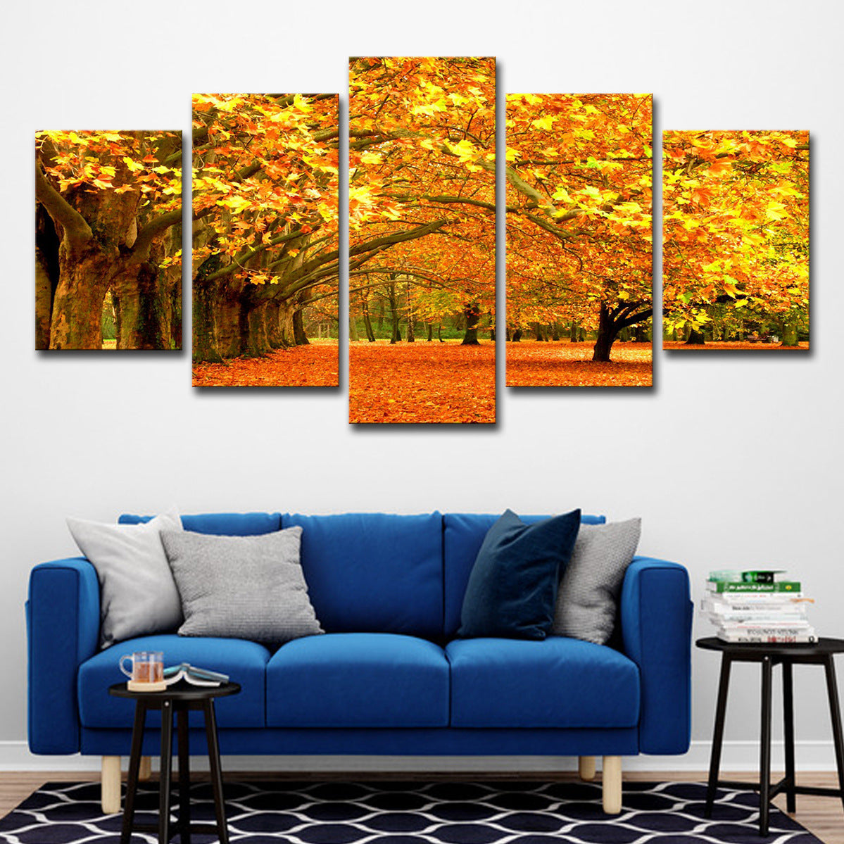 Maple Tree Falling Leaves  - Canvas Wall Art Painting