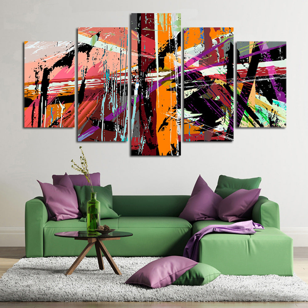 Colorful Abstract Painting - Canvas Wall Art Painting