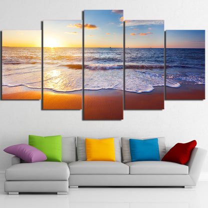 Beach Sunrise - Canvas Wall Art Painting