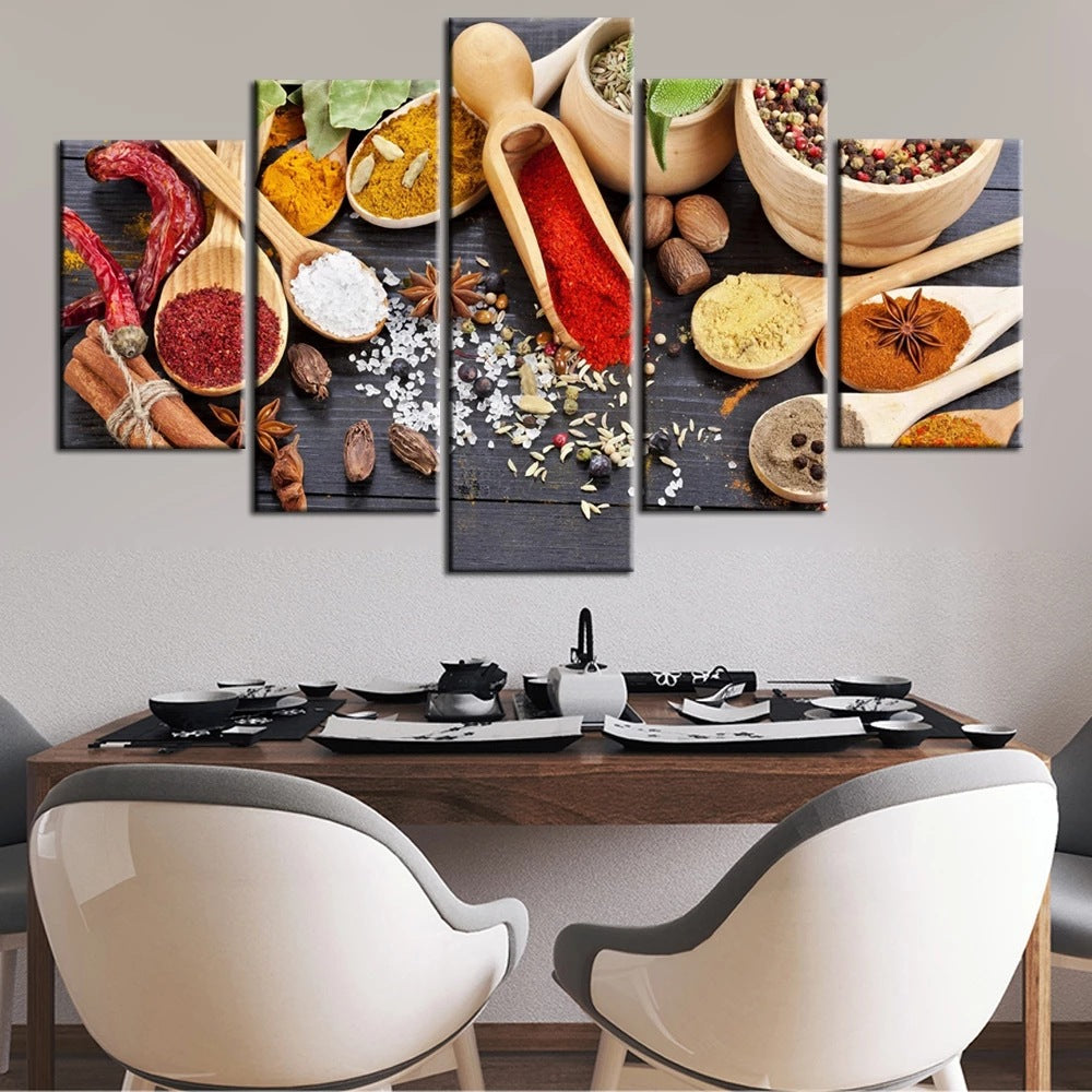 Food Seasoning - Canvas Wall Art Painting