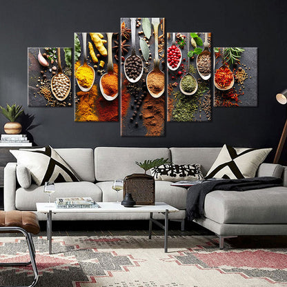 Spices &amp; Seasonings - Canvas Wall Art Painting