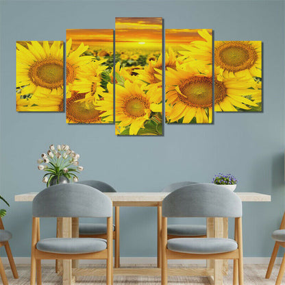 Golden Sunflowers - Canvas Wall Art Painting