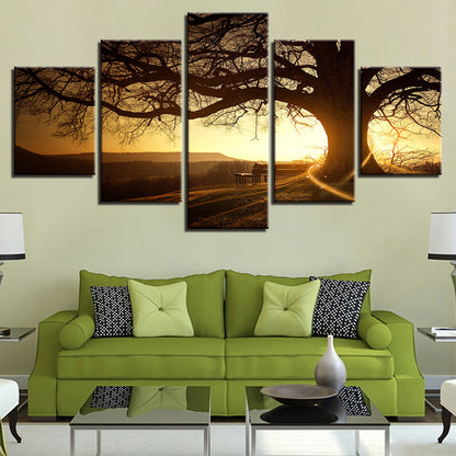 Dusk Trees - Canvas Wall Art Painting