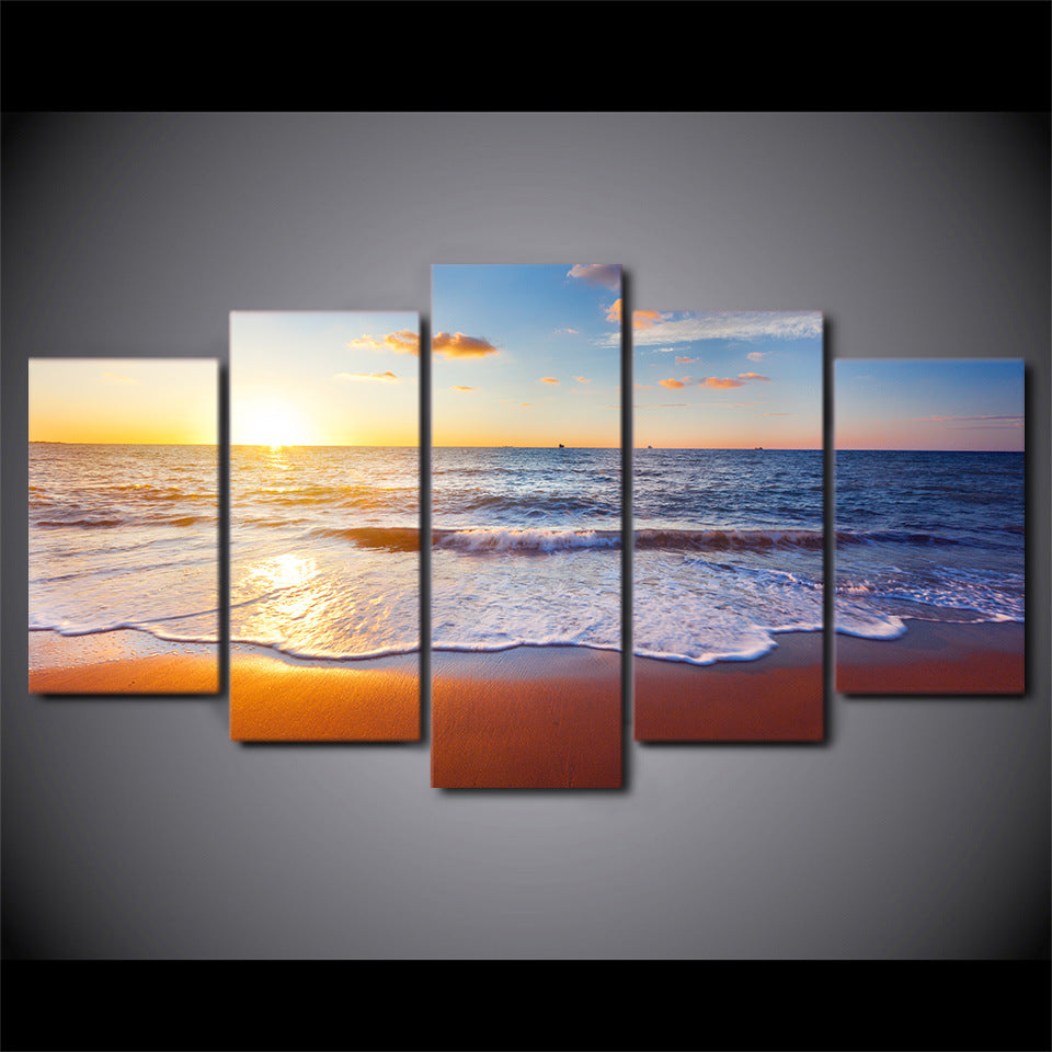 Beach Sunrise - Canvas Wall Art Painting