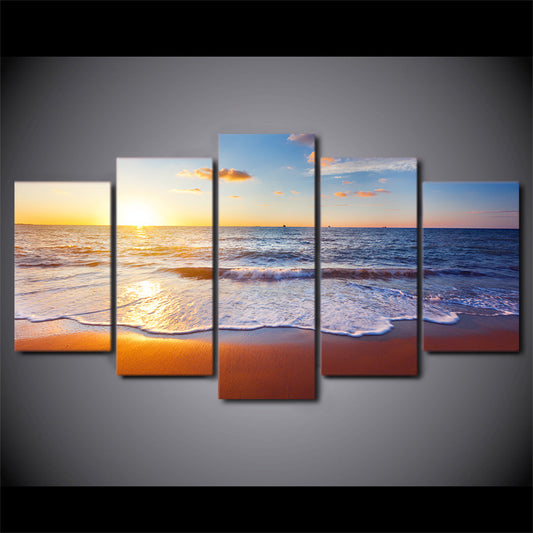 Beach Sunrise - Canvas Wall Art Painting