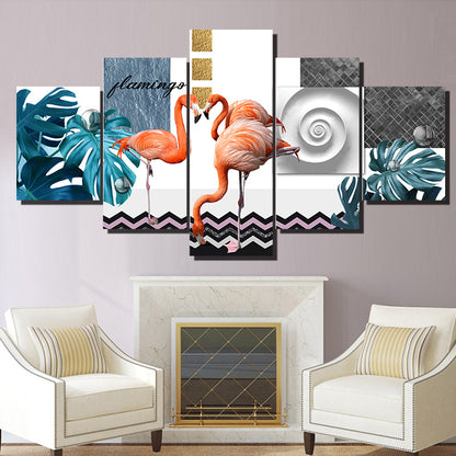 Flamingos - Canvas Wall Art Painting