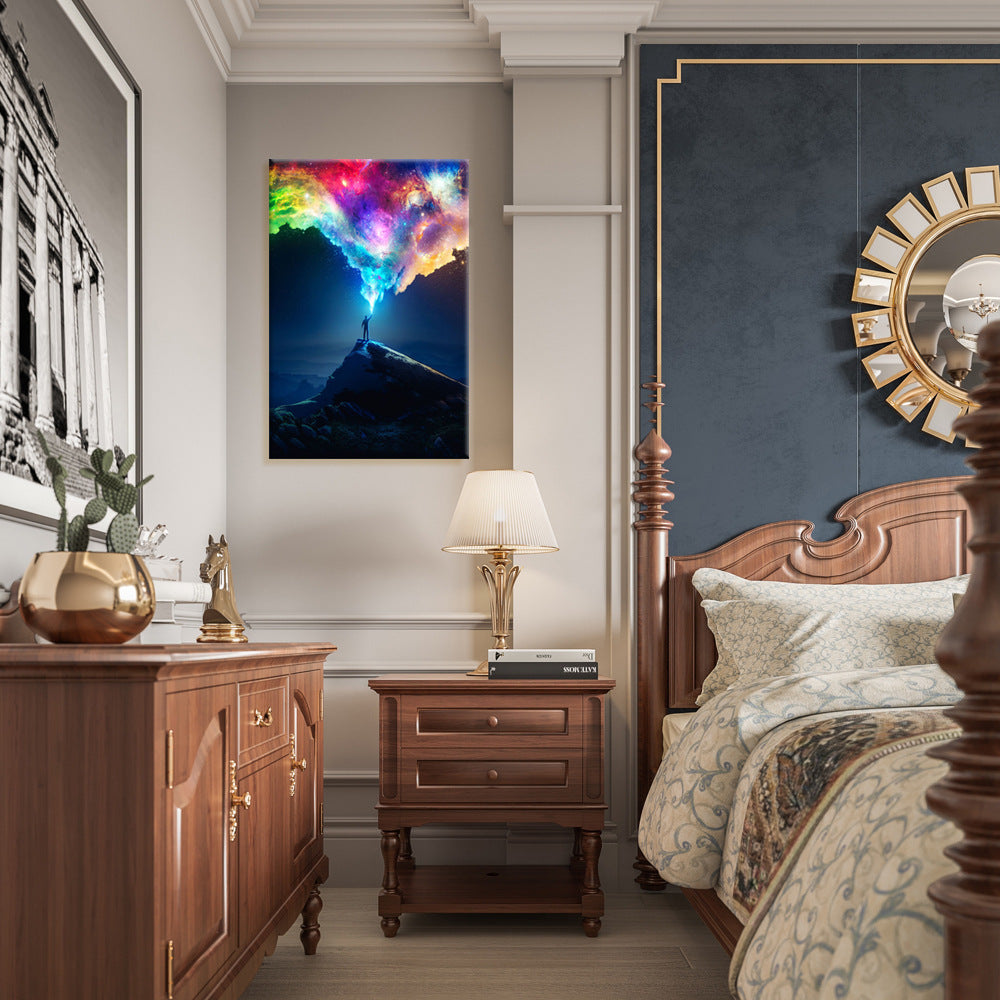 Star Dome Mountain Range Canvas Art Painting
