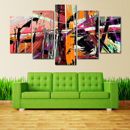 Colorful Abstract Painting - Canvas Wall Art Painting