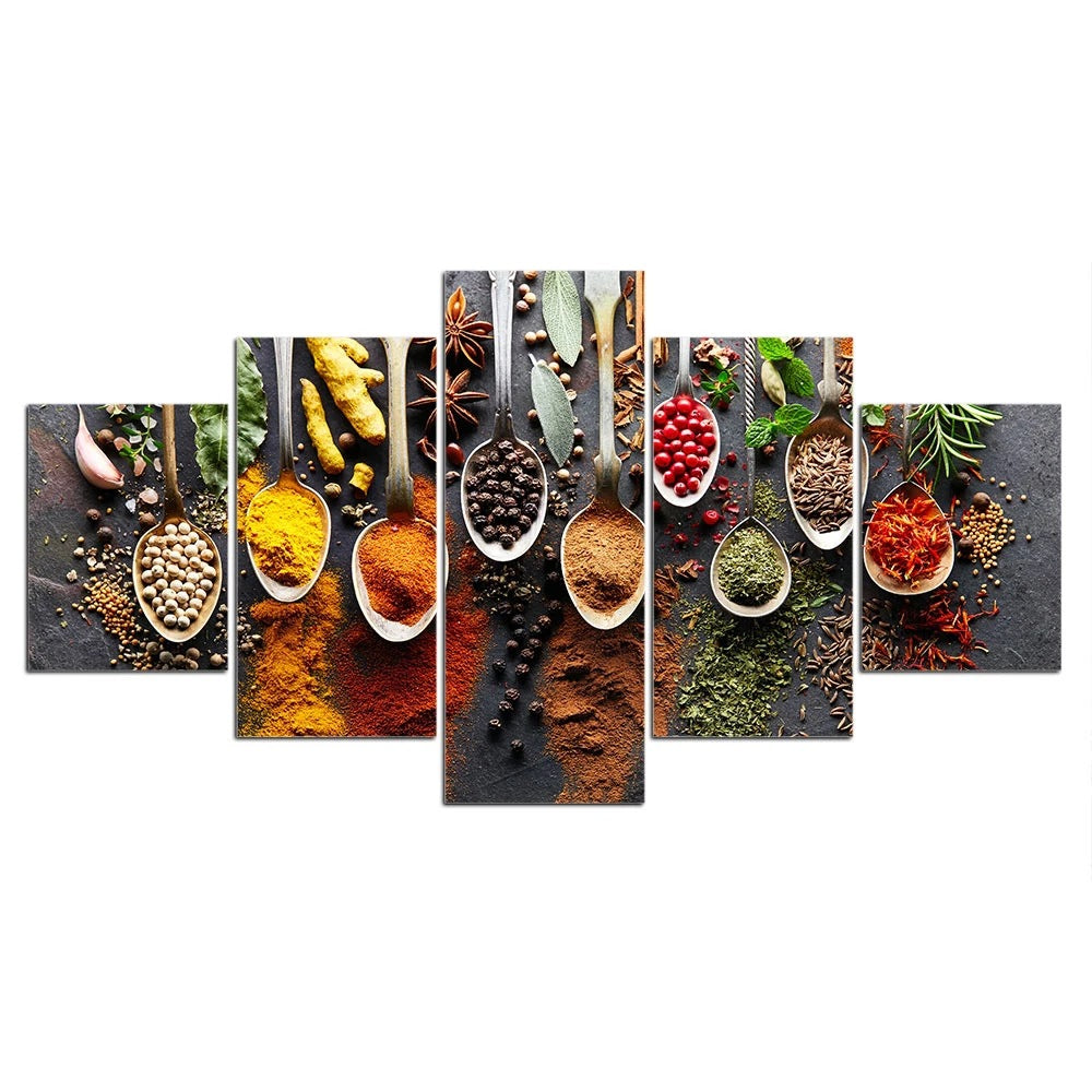 Spices &amp; Seasonings - Canvas Wall Art Painting