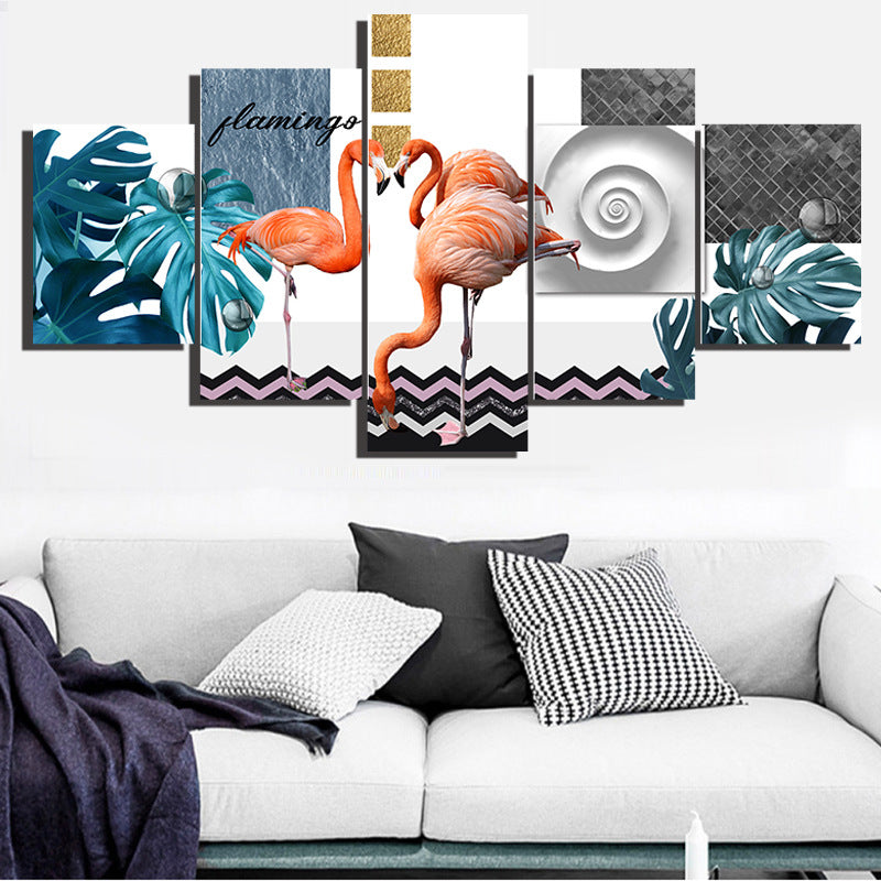 Flamingos - Canvas Wall Art Painting