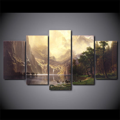 Wooded Landscape  - Canvas Wall Art Painting