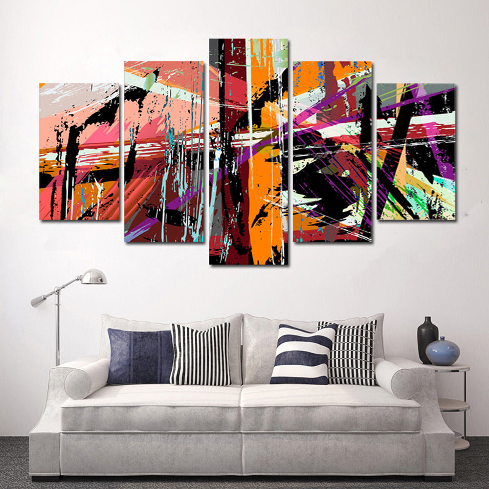 Colorful Abstract Painting - Canvas Wall Art Painting