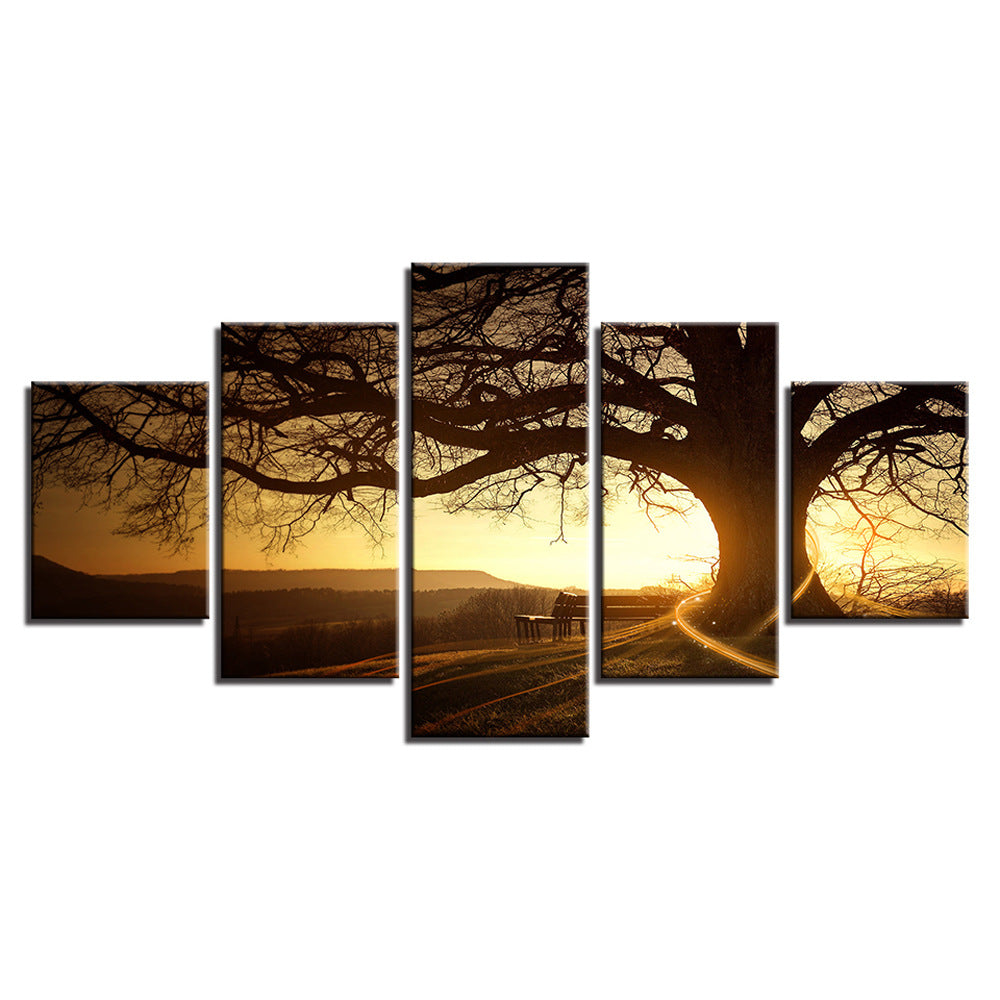 Dusk Trees - Canvas Wall Art Painting