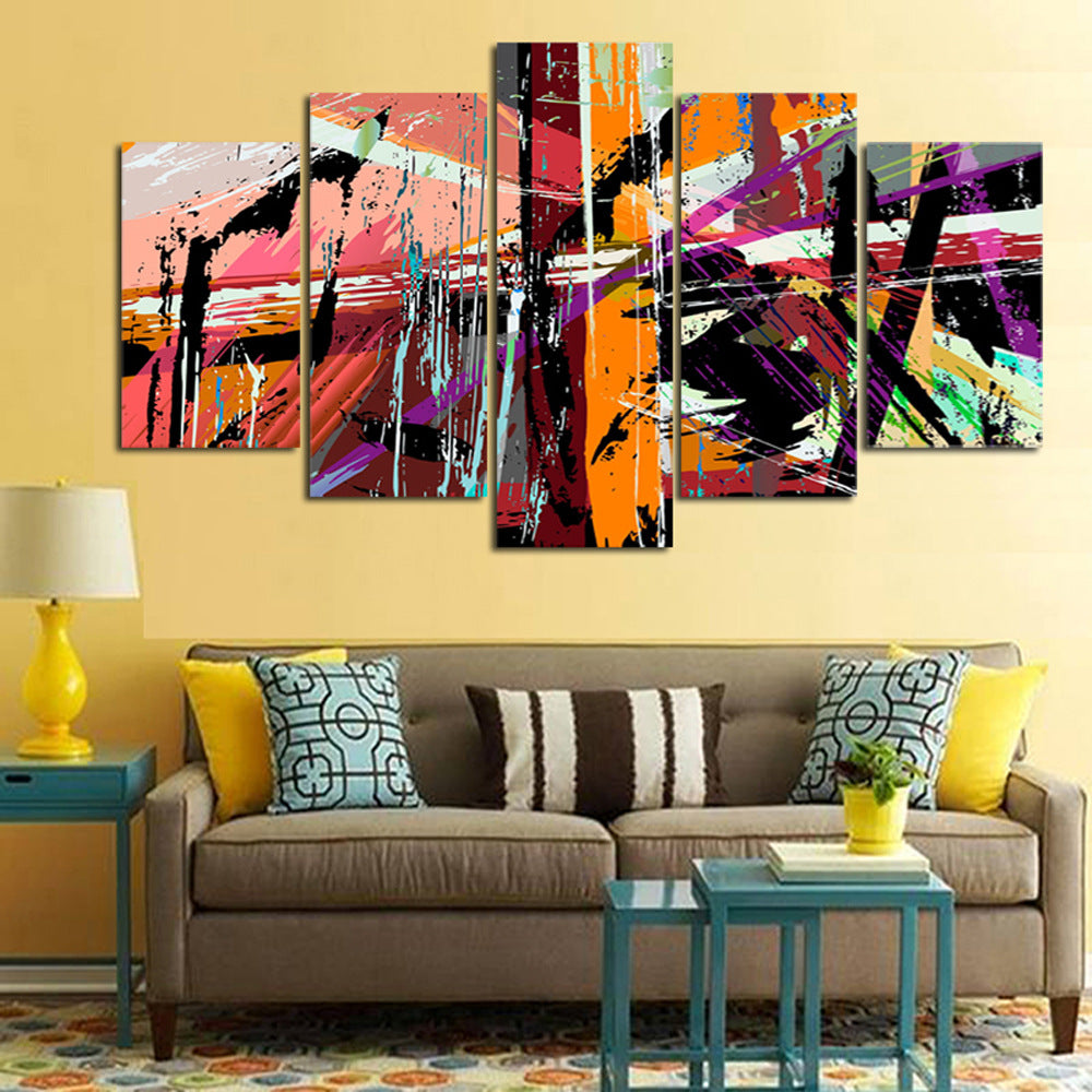 Colorful Abstract Painting - Canvas Wall Art Painting