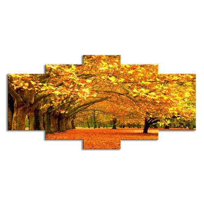 Maple Tree Falling Leaves  - Canvas Wall Art Painting