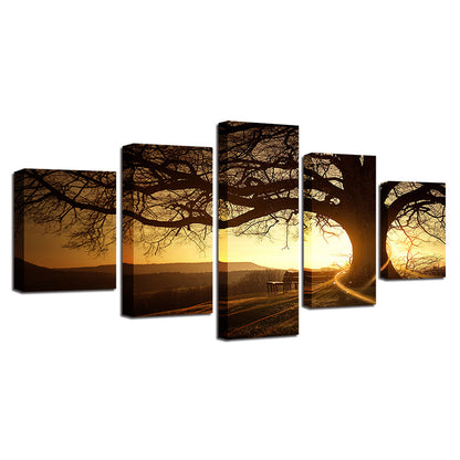 Dusk Trees - Canvas Wall Art Painting