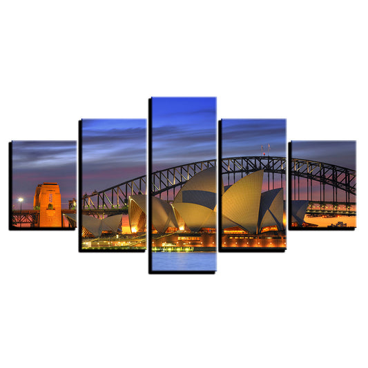 Sydney Opera House at Night - Canvas Wall Art Painting