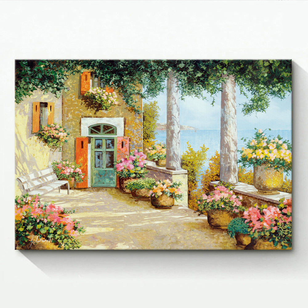Flower Town - Canvas Wall Art Painting