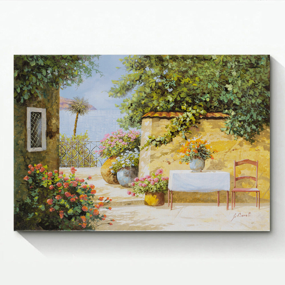 Flower Town - Canvas Wall Art Painting