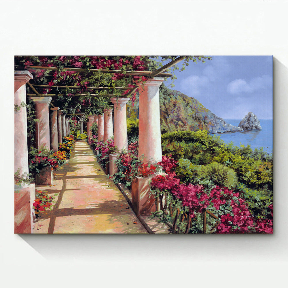 Small Town Landscape - Canvas Wall Art Painting