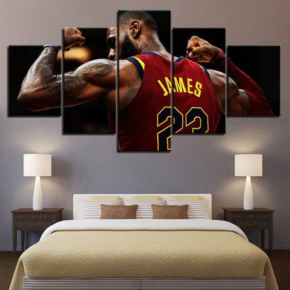 23 James - 5 Piece Canvas Wall Art Painting