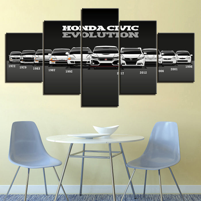 Honda Civic Evolution - Canvas Wall Art Painting