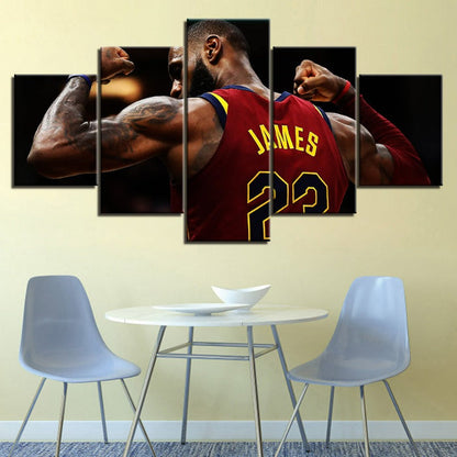 23 James - 5 Piece Canvas Wall Art Painting