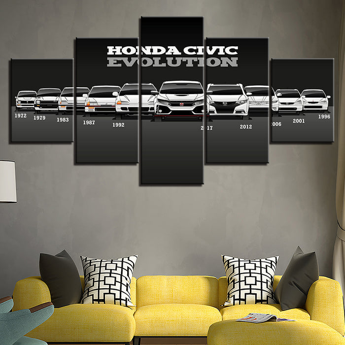 Honda Civic Evolution - Canvas Wall Art Painting