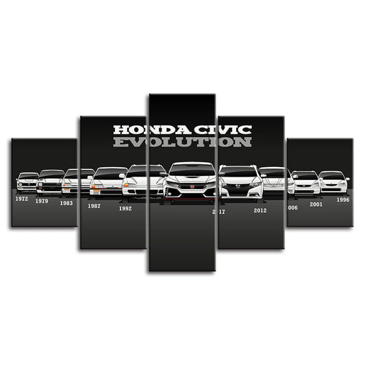 Honda Civic Evolution - Canvas Wall Art Painting