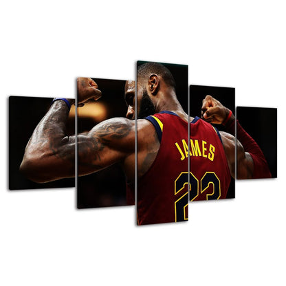 23 James - 5 Piece Canvas Wall Art Painting