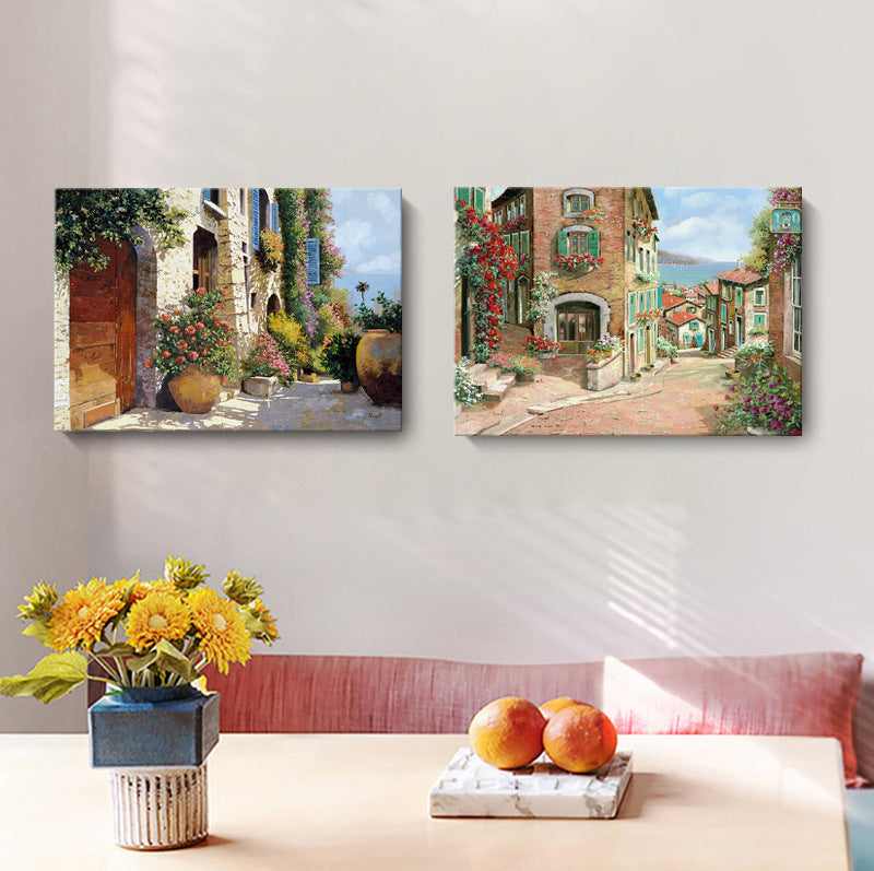 Flower Town - Canvas Wall Art Painting
