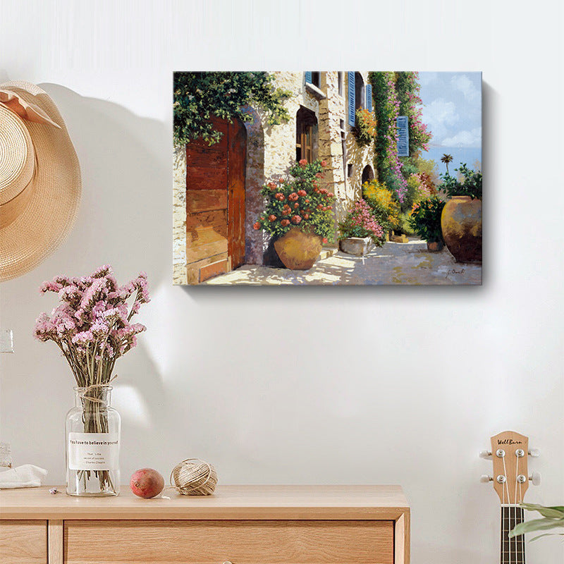 Flower Town - Canvas Wall Art Painting