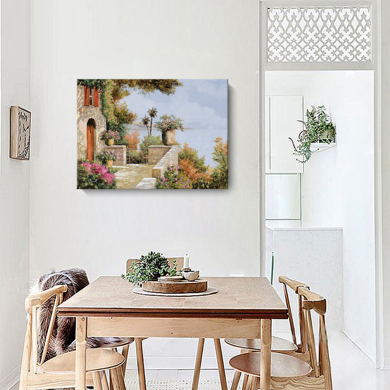 Small Town Landscape - Canvas Wall Art Painting