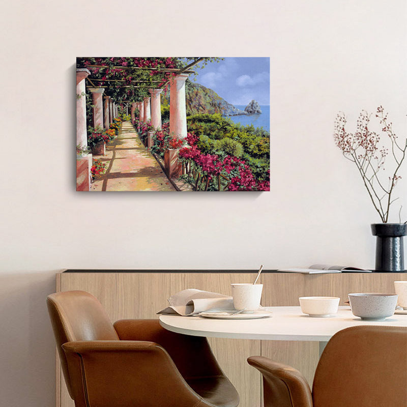 Small Town Landscape - Canvas Wall Art Painting